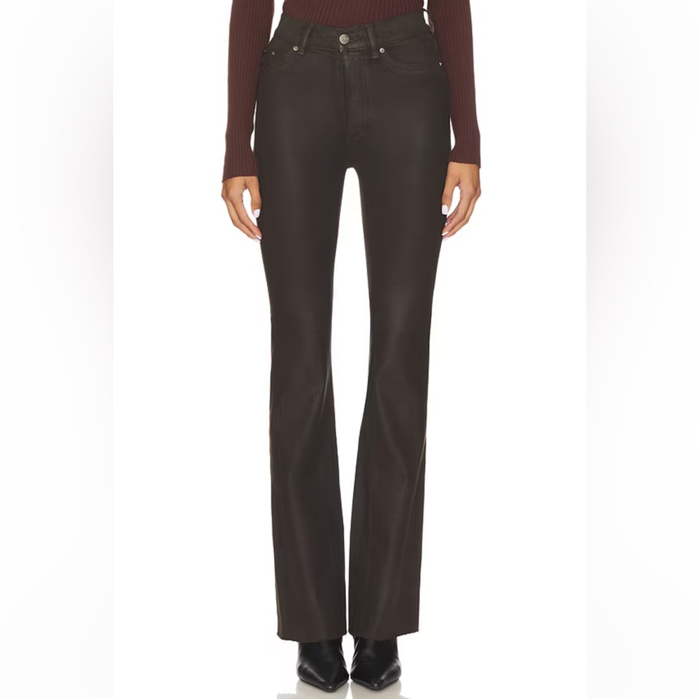 DL1961 Bridget Boot Jeans In Coated Dark Mocha